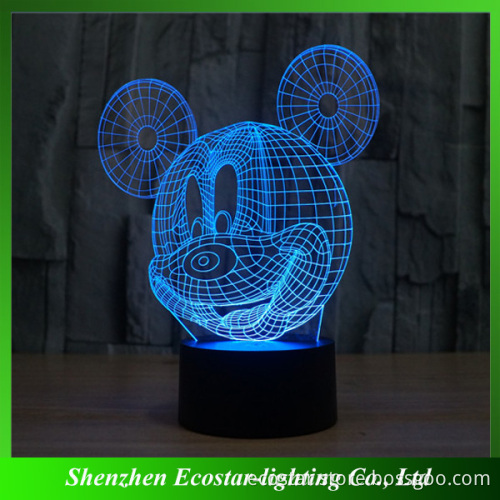 Factory price 3D illusion table lighting lamp supplier